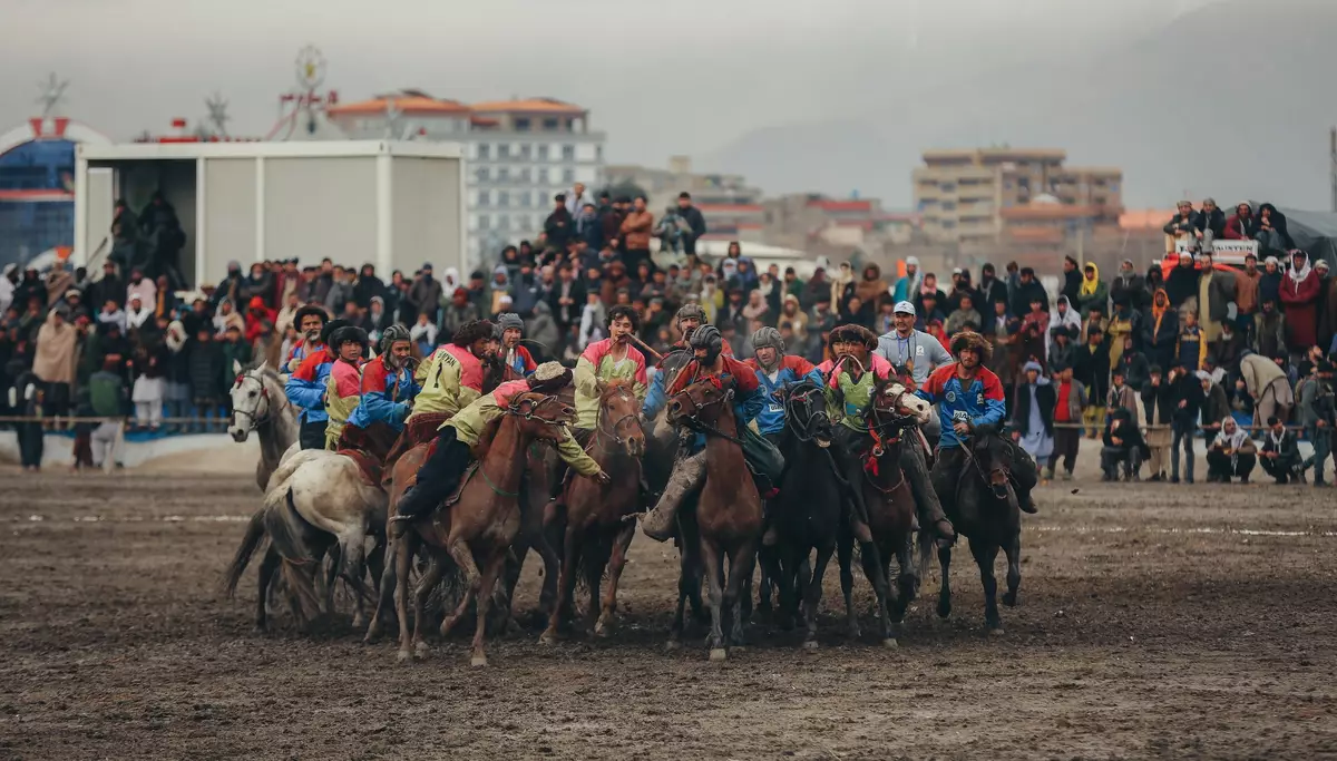 The ancient national sport, Buzkashi