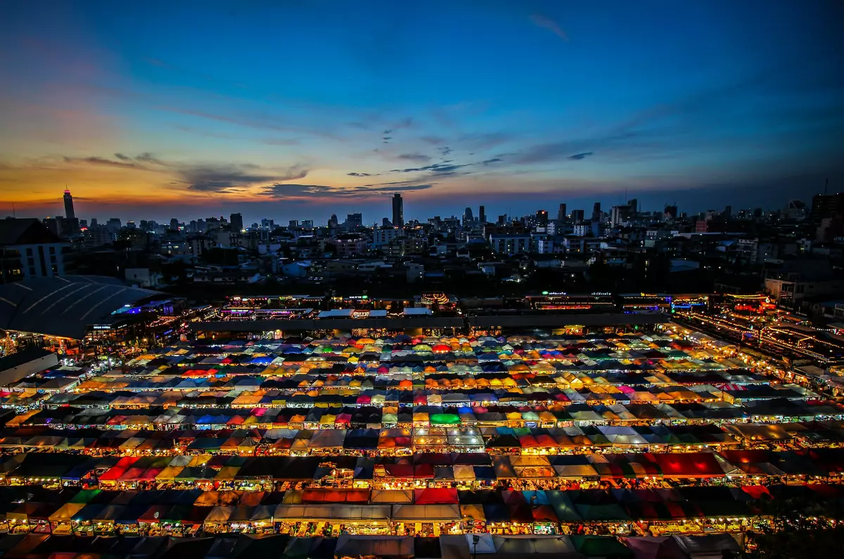 Night market in Bangkok