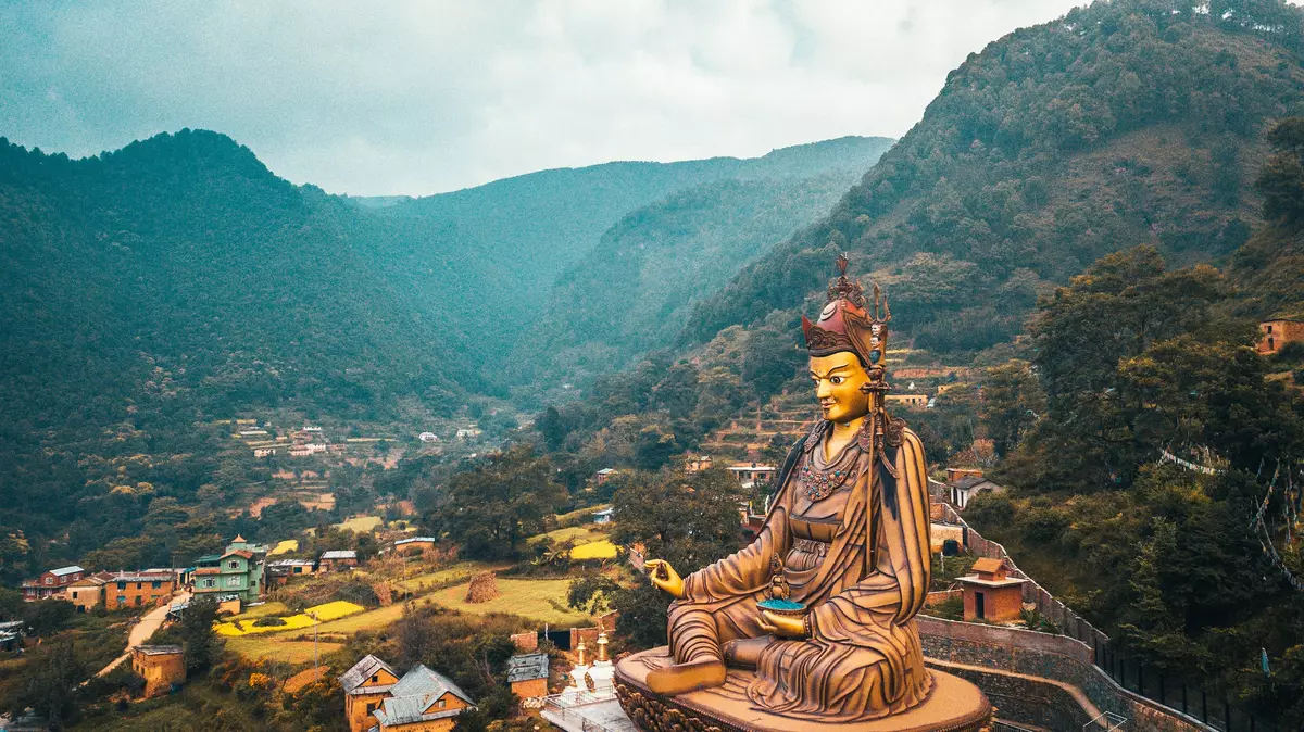 Statue Temple of Guru Padmasambhava, Pharping